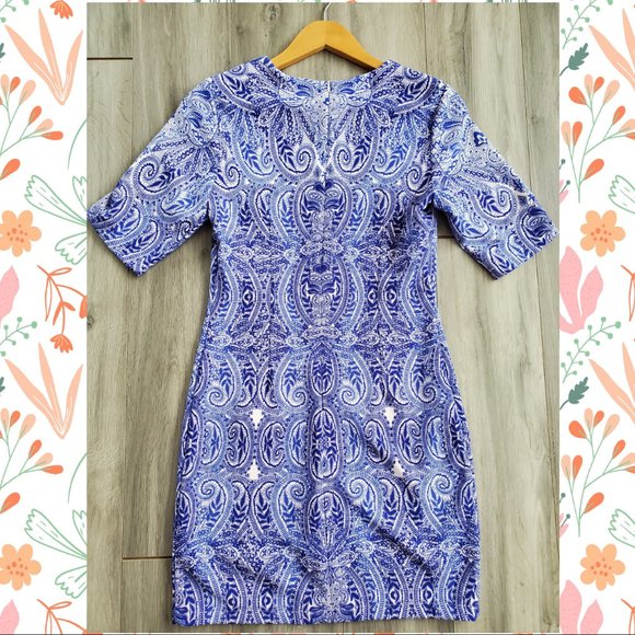 Porcelain pattern mini dress - Picture 2 of 4